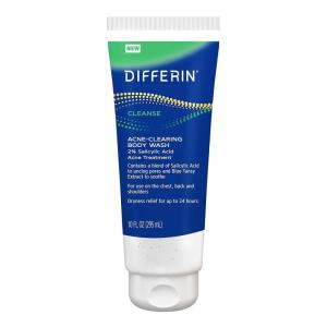 imageDifferin Acne Body Wash by the makers of Differin Gel Acne Treatment Cleanser with Salicylic Acid Cream to Lather Formula for Back Chest Shoulders 10 Oz