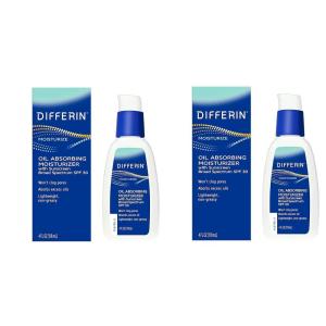 imageDifferin Oil Absorbing Moisturizer with SPF 30 Sunscreen for Face by the makers of Differin Gel Gentle Skin Care for Acne Prone Sensitive Skin 4 oz Packaging May Vary4 Fl Oz Pack of 2