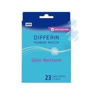 imageDifferin Power Patches for White Head Pimples Hydrocolloid Patches formulated with Zinc Hyaluronate and Niacinamide 4in1 Hydrotech Formula Helps Absorb Impurities and Restore Skin 23 ct